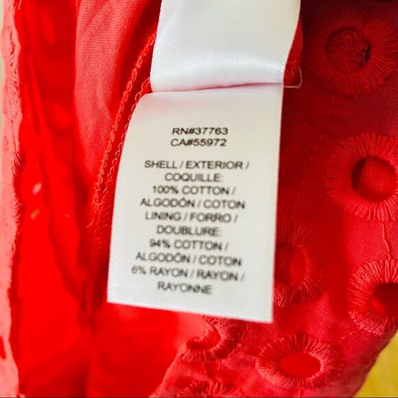 Laundry by Design Eyelet Calypso Coral Dress, Sz 10 -- NWT - Picture 11 of 11